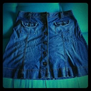 Talbots Size 14 Womans Jean Skirt